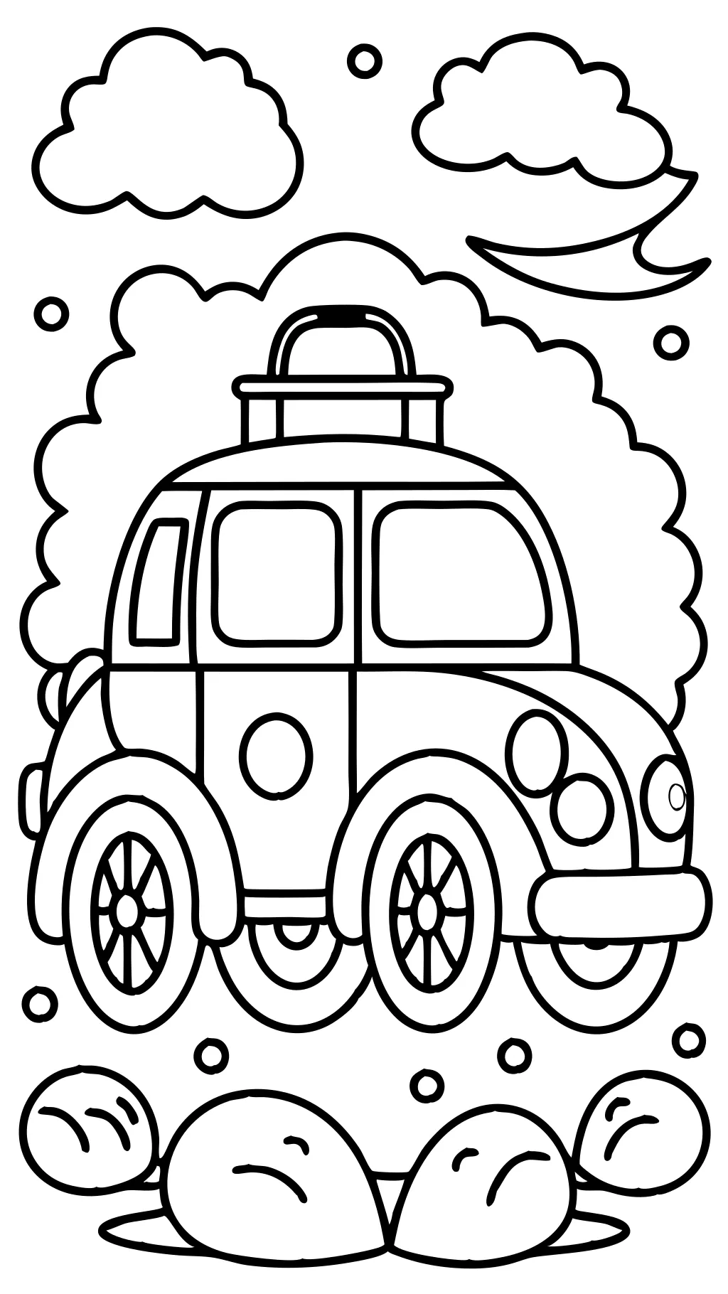 coloring page car